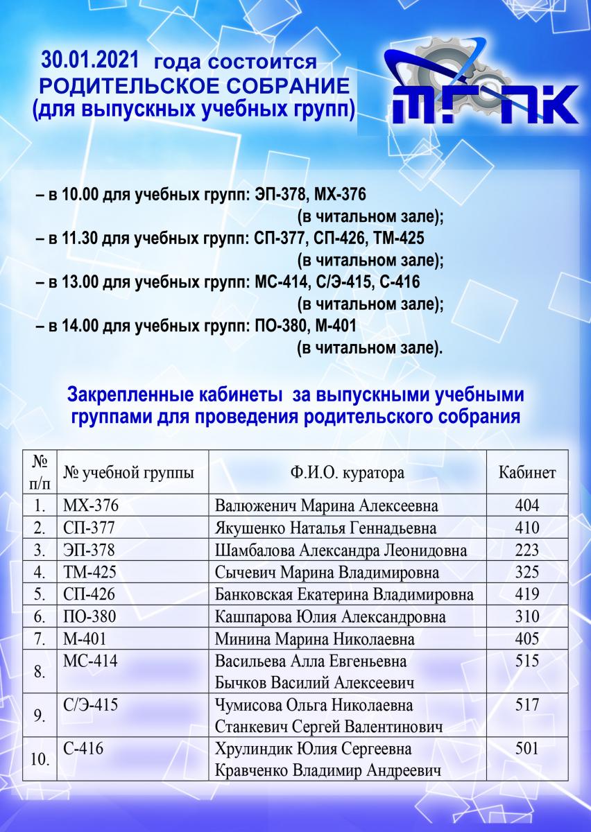 Должны ли родители посещать родительские собрания в колледже?